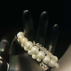 Charming Pearl Crown Bracelet