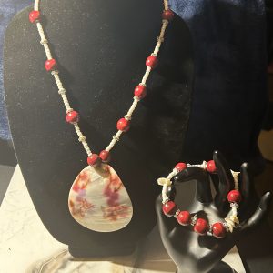 Japanese Blossom Flower Necklace Set