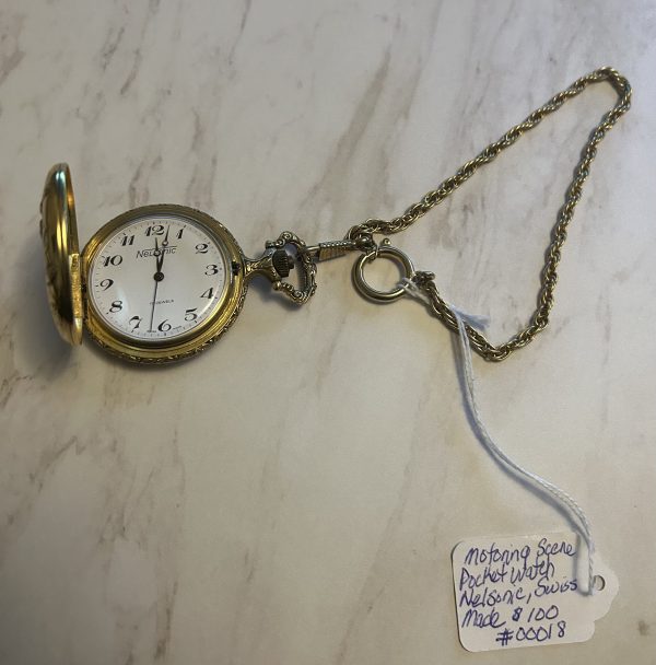 Pocket Watch-Motoring Scene